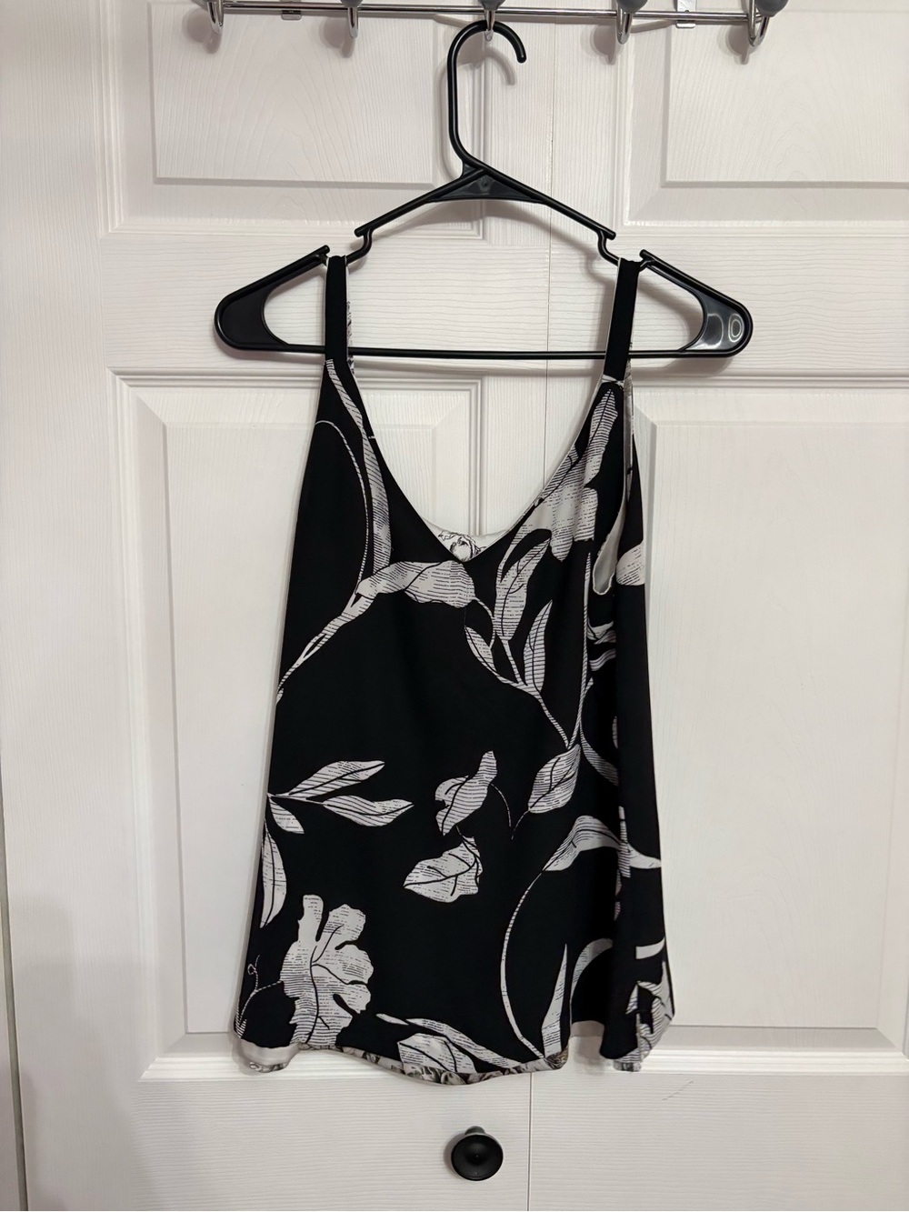 White House Black Market Reversible Floral V-Neck or Scoop Neck Cami